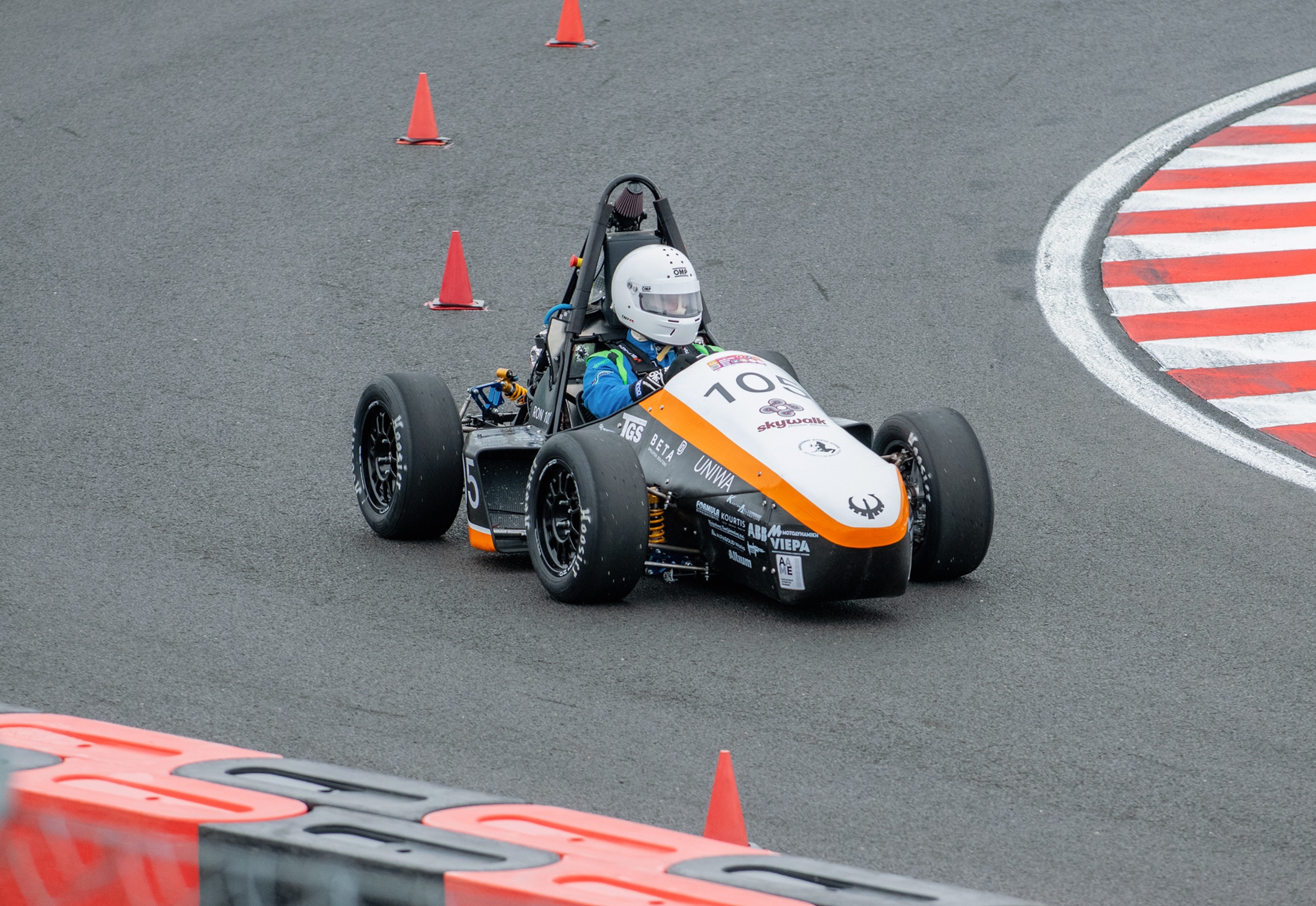 Poseidon Racing formula student car on track
